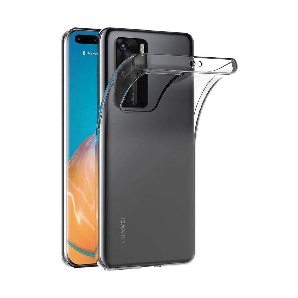 Wisam Huawei P40 Pro 6,58" Silikon Clear Case Schutzhülle Transparent