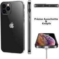 Wisam Apple iPhone 12 / 12 Pro 6.1" Silikon Case Schutzhülle Hülle Transparent