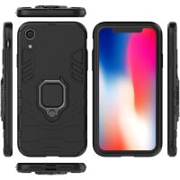 Wisam Apple iPhone XR 6,1" Panzer Schutzhülle Armor Case Ring Ständer