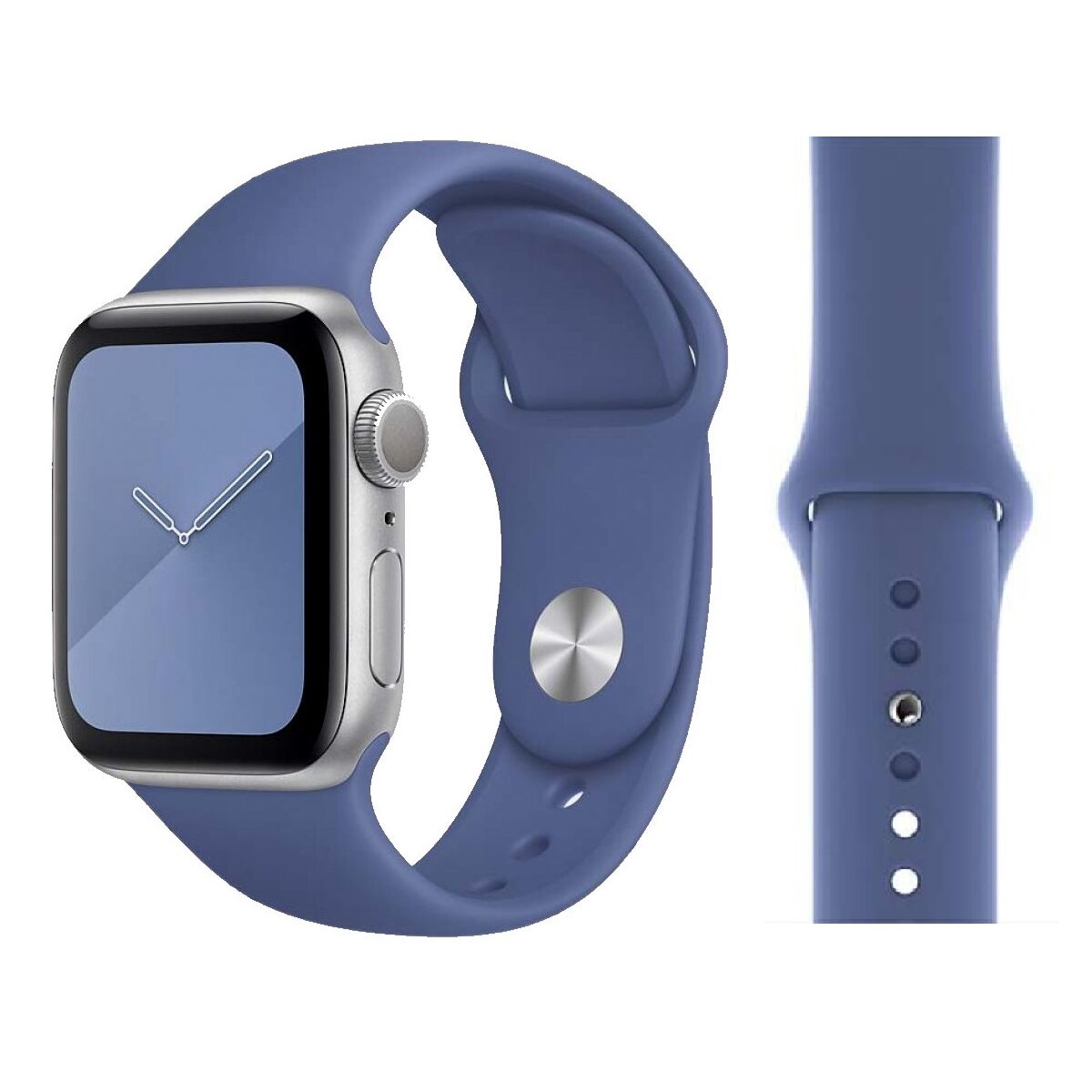 Original Apple Sport Armband S/M + M/L 38/40/41mm MXWQ2ZM/A Linen Blue