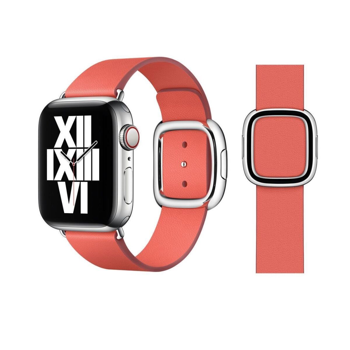 Original Apple Modern Buckle Armband Größe L 38/40/41mm MY622ZM/A Pink Citrus Sehr Gut