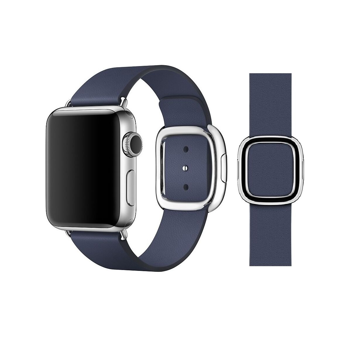 Original Apple Modern Buckle Armband Größe M 38/40/41mm MJ5C2ZM/A Midnight Blue Sehr Gut