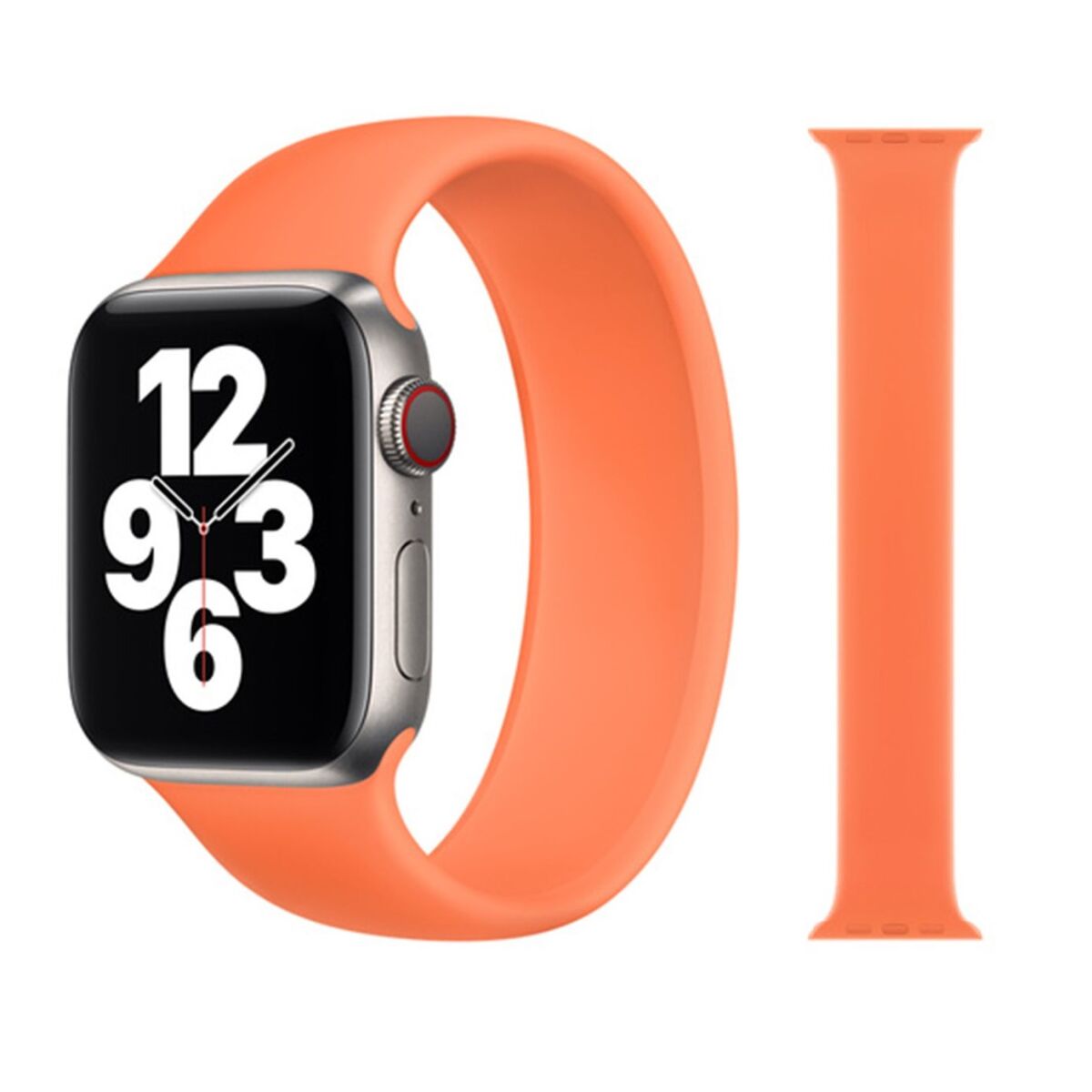 Original Apple Solo Loop Armband 38/40/41mm Größe 5 Kumquat