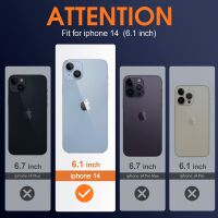 Wisam Apple iPhone 14 6.1" Anti Shock Silikon Case Schutzhülle Clear Hülle