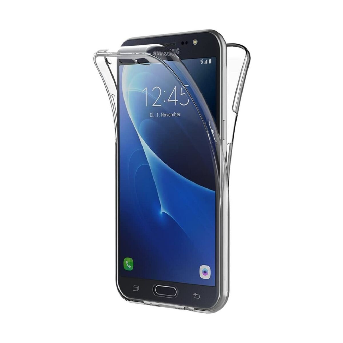 Full Cover Für Samsung Galaxy J7 2016 / J7 Neo Silikon 5,5" TPU 360° Schutzhülle