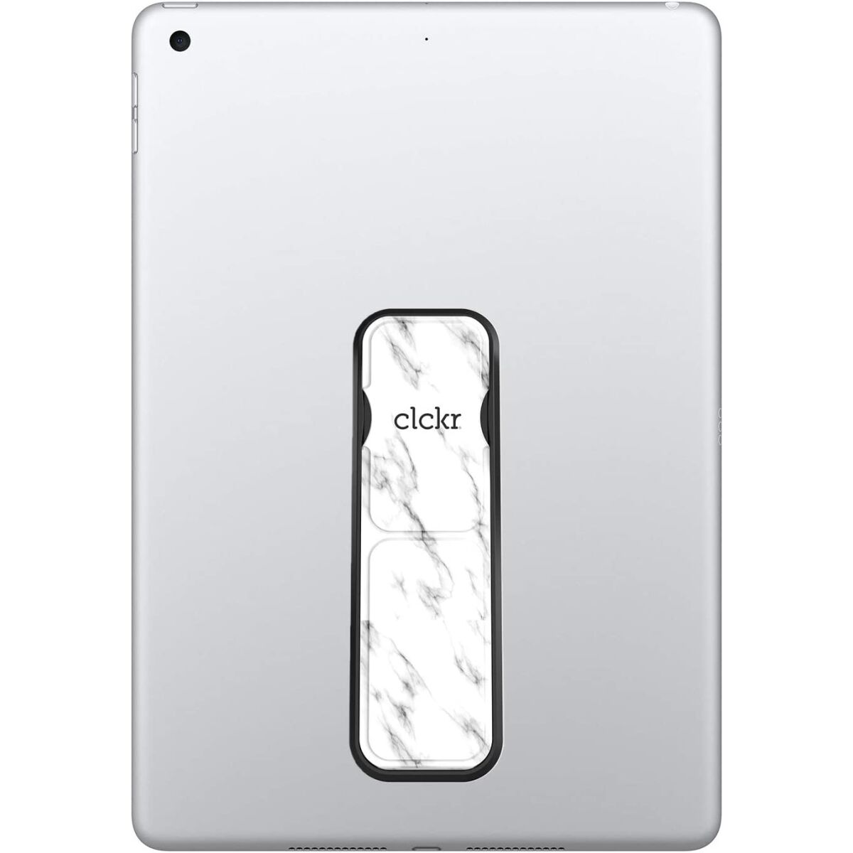 CLCKR Universal Stand & Grip Case für Smartphones / Tablets Größe L Weißmarmor