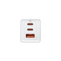 Baseus Wandladegerät Fast Charge 2xUSB-C + USB, 65W (weiß)