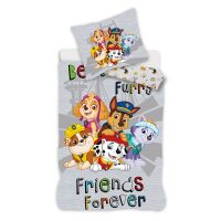Paw Patrol Grey Bettwäsche Set 140x200 cm Mikrofaser