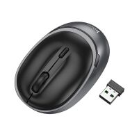 HOCO Funkmaus GM34 2.4G Wireless 1600 dpi grau schwarz