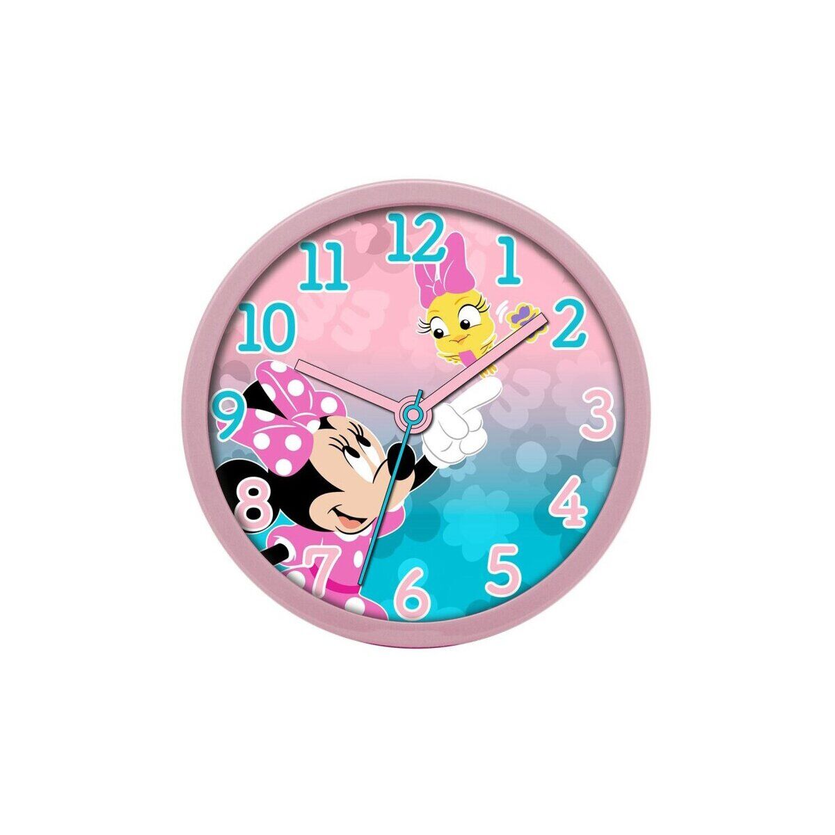 Minnie Maus Wanduhr 25cm Kinderzimmer Uhr Disney pink