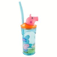 Stor Peppa Pig Trinkbecher 3D Kinderbecher &...