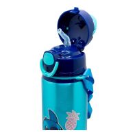 Disney Stitch Trinkflasche 730ml Aluminiumflasche mit Strohhalm & Gurt