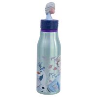 Disney Frozen Trinkflasche Aluminium, 690ml, mit Sicherheitsverschluss