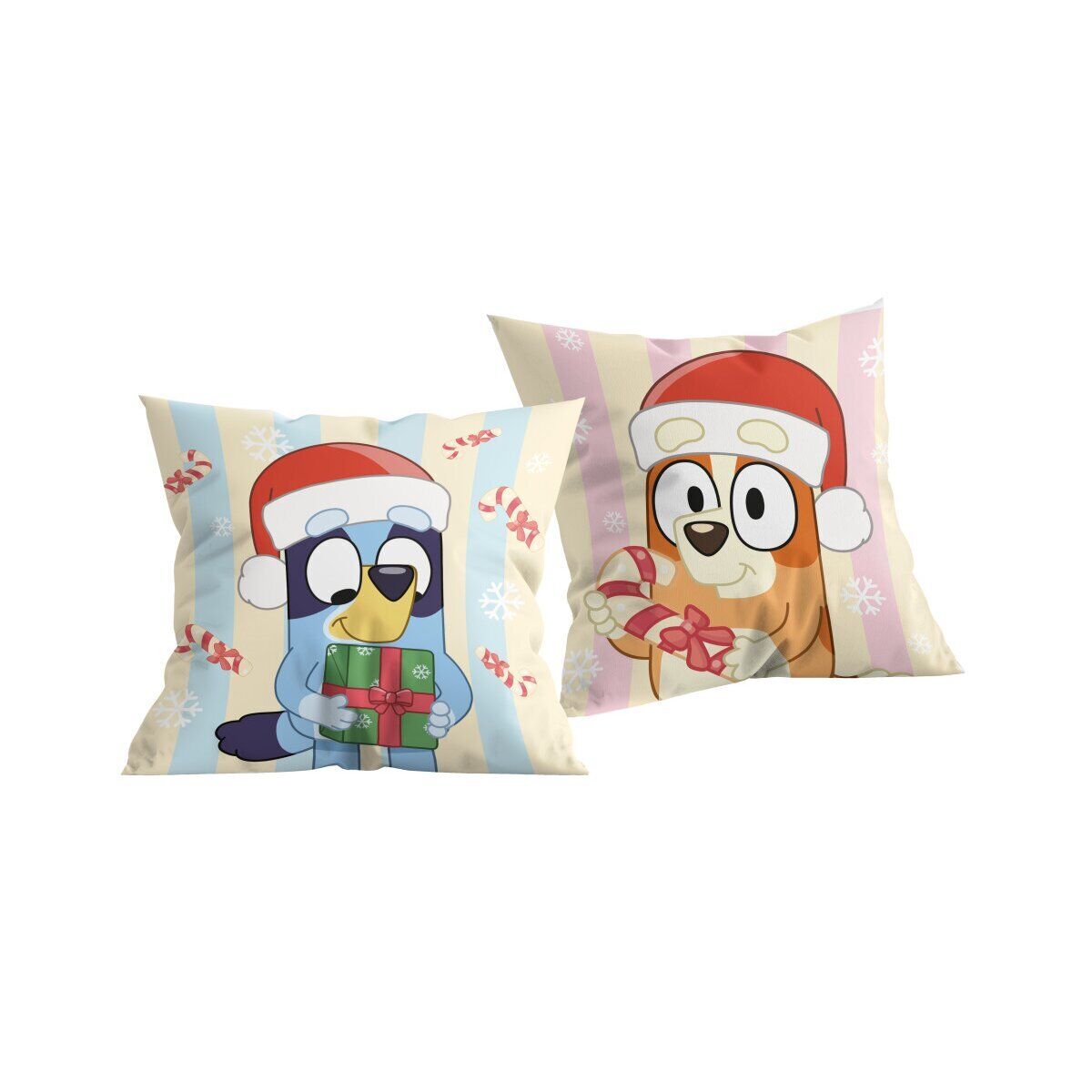 Bluey Weihnachtskissen 40x40cm Dekokissen Kinder