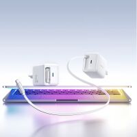 Joyroom JR-TCL06 67W GaN Ladegerät mit Einziehkabel Weiß