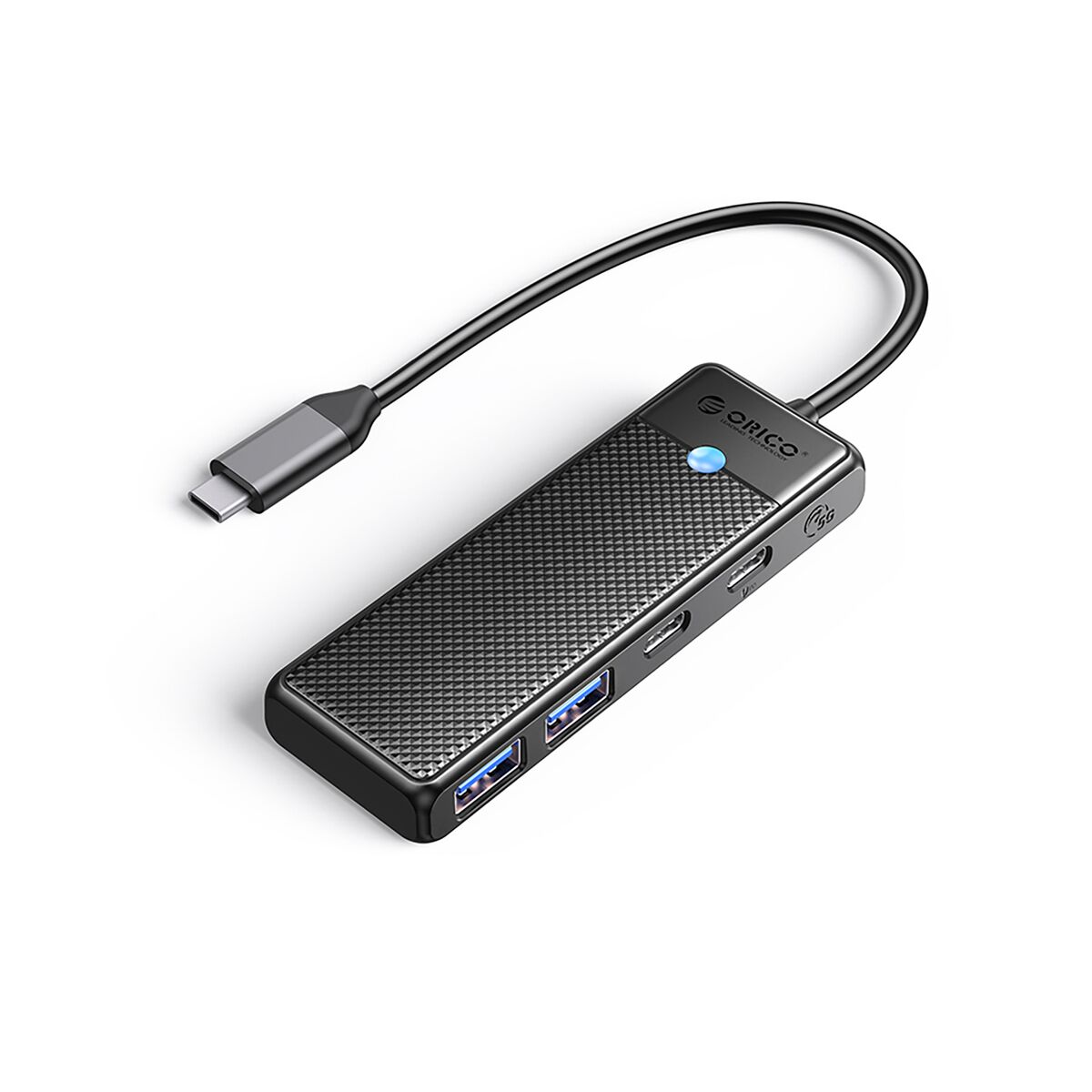 Orico PAPW2AC-C3 USB-C Hub 2× USB-A + 2× USB-C Schwarz