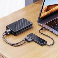 Orico PAPW2AC-C3 USB-C Hub 2× USB-A + 2× USB-C Schwarz