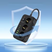 Tech-Protect PC3X6 Steckdosenleiste USB-A/C 200cm Schwarz