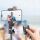Tech-Protect L03S Bluetooth Selfie-Stick Stativ 148cm Schwarz