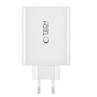 Tech-Protect NC100W GaN Ladegerät 3×USB-C PD +...