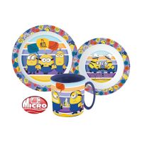 Minions Striped Geschirrset Mikroplastik 350ml