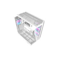 Darkflash DY470 PC Gehäuse Weiß inkl. 4 Lüfter GPU-Halter
