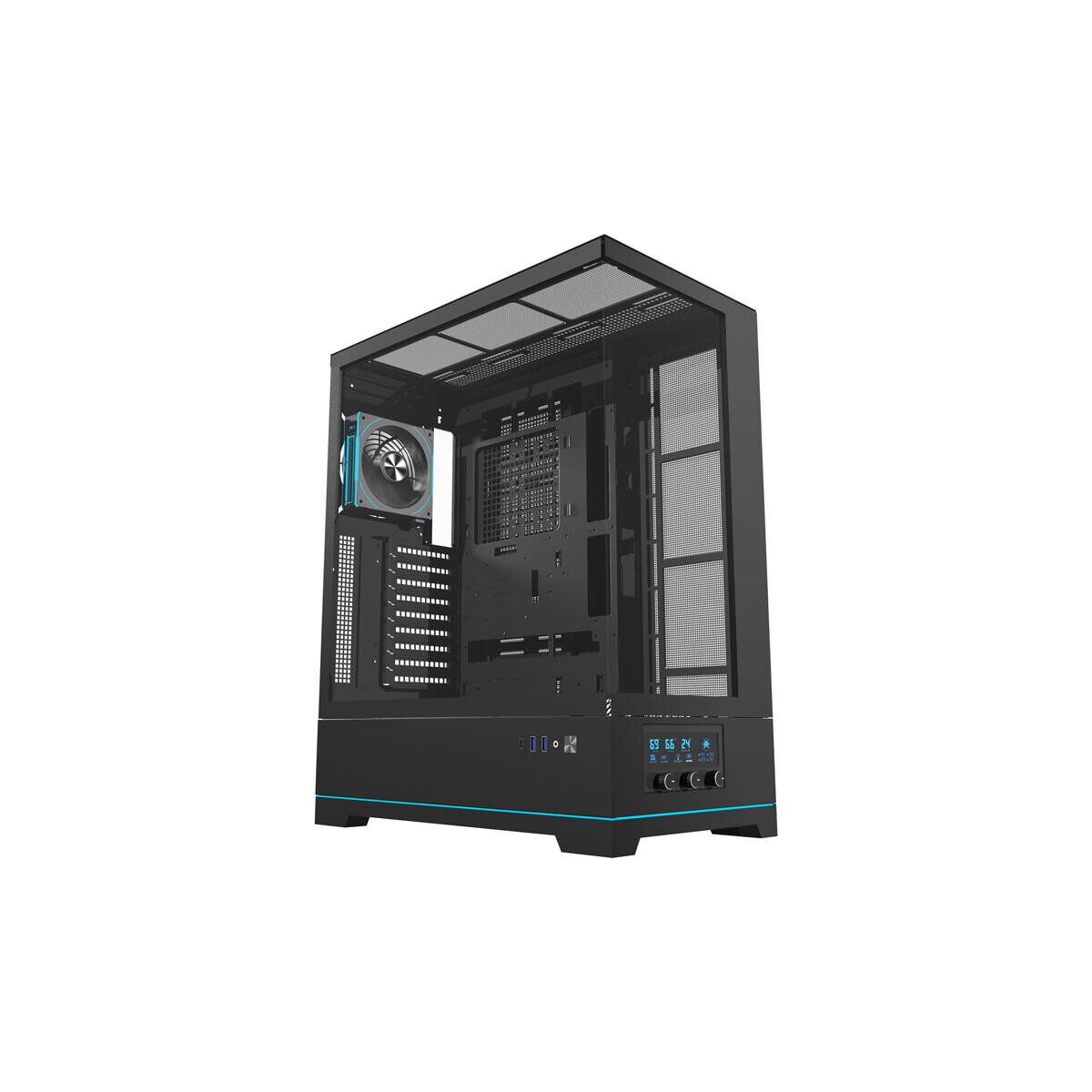 Darkflash DY451L PRO PC Gehäuse Schwarz inkl. Lüfter