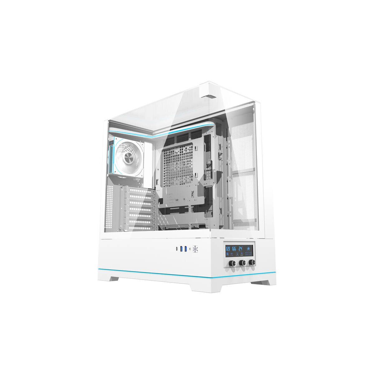 Darkflash DY450 PRO PC Gehäuse Weiß inkl. 1 Lüfter