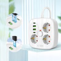 Tech-Protect PCS3X4 Steckdosenleiste 3-fach USB Weiß