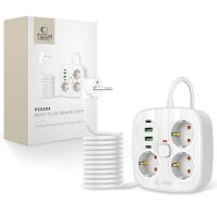 Tech-Protect PCS3X4 Steckdosenleiste 3-fach USB Weiß