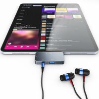Tech-Protect V6 USB-C Hub 4in1 HDMI PD100W Grau