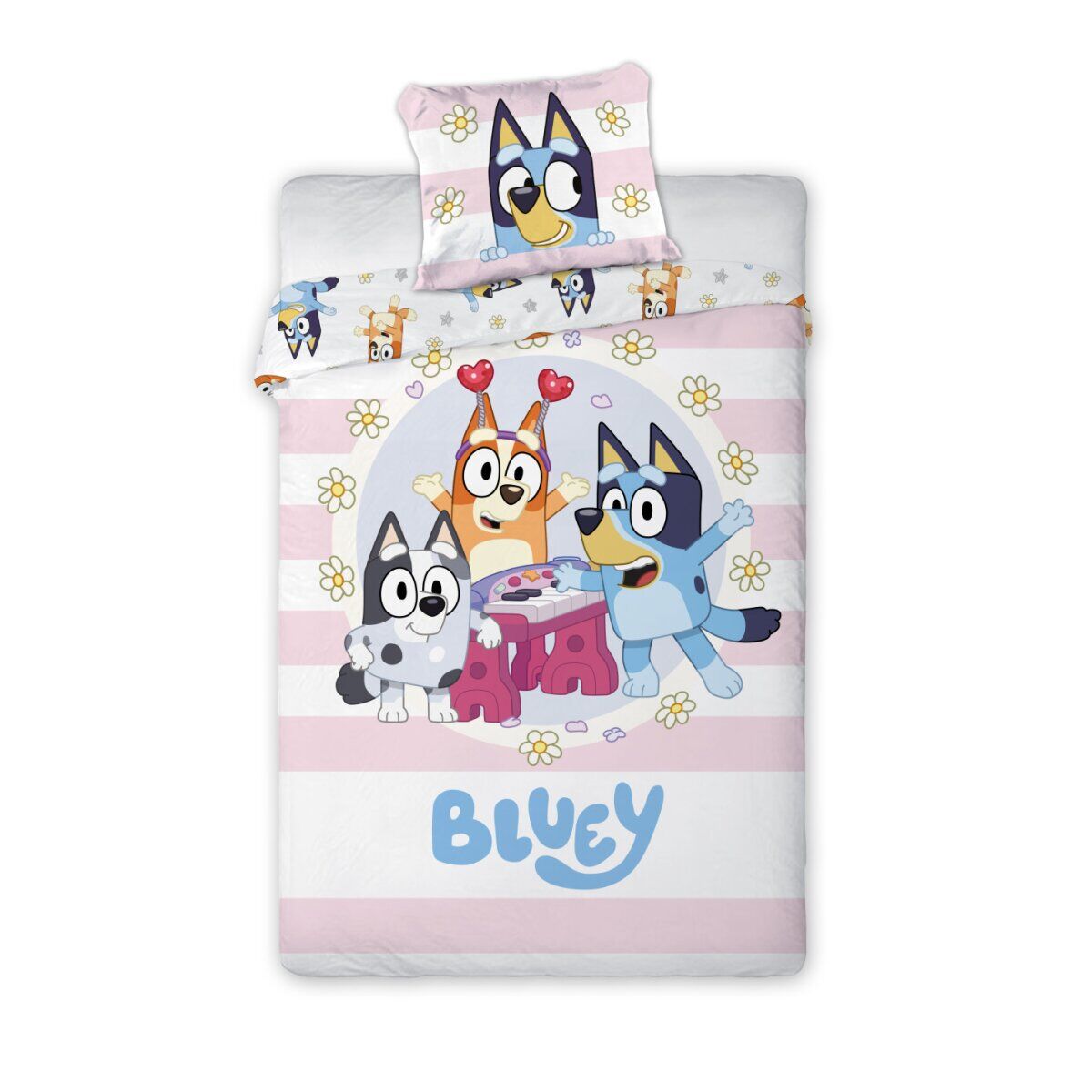 Bluey Joyful Kinder Kindergarten Bettwäsche 100x135
