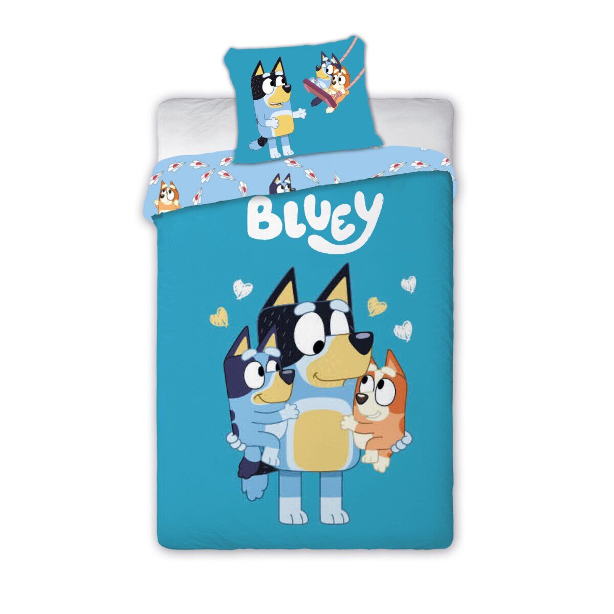 Bluey Loving Moments Kinderbettwäsche Set 100x135cm