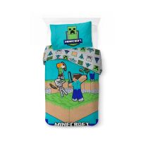 Minecraft The Fight Is On Bettwäsche 140x200cm