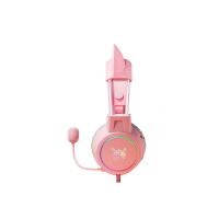 ONIKUMA X15Pro Pink Gaming Headset Katzenohren