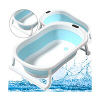 Faltbare Badewanne rutschfest klappbar Blau