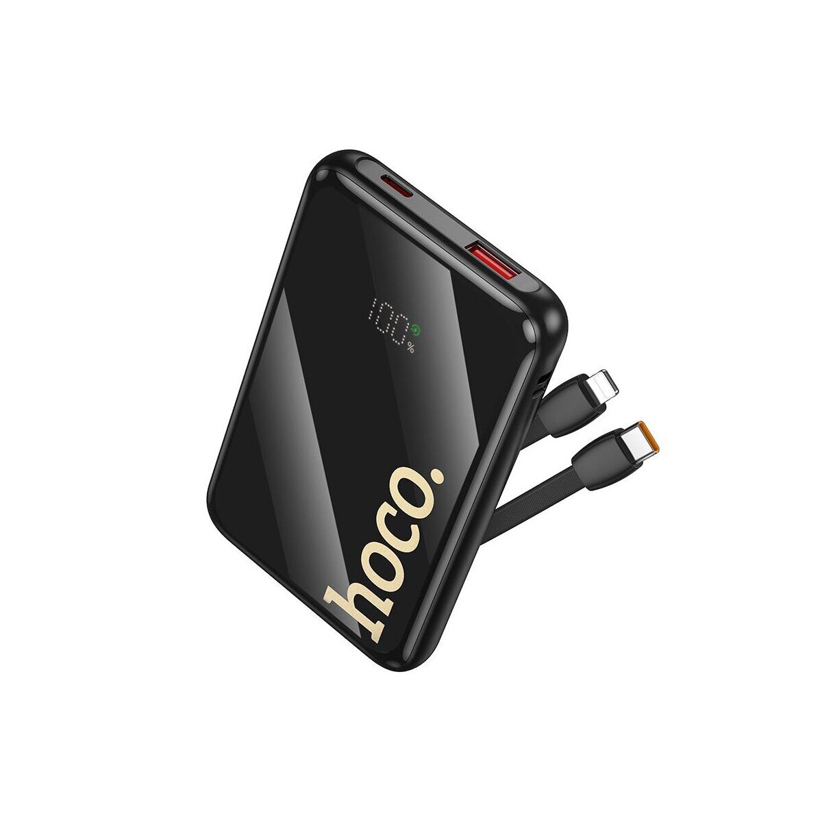 Hoco Powerbank 10000mAh 22,5W Kabel Q37 Schwarz