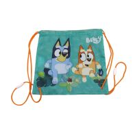 Bluey Snackbeutel 25x25x1cm Brottasche mit Kordelzug