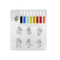Bluey Bastelset Anhänger bemalen 6 Motive 8 Farben 6...
