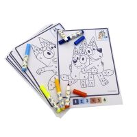 Bluey Malen nach Zahlen Set A4 16 Blätter