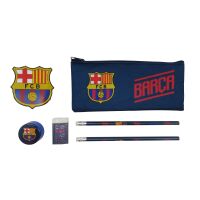 FC Barcelona Schreibset Federmäppchen mit Bleistiften