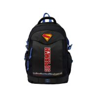 Superman Kinder Rucksack Schulrucksack mit 3 Fächern