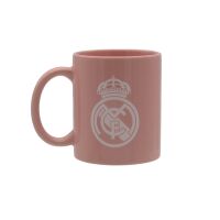 Real Madrid Keramiktasse Rosa Wappen Box