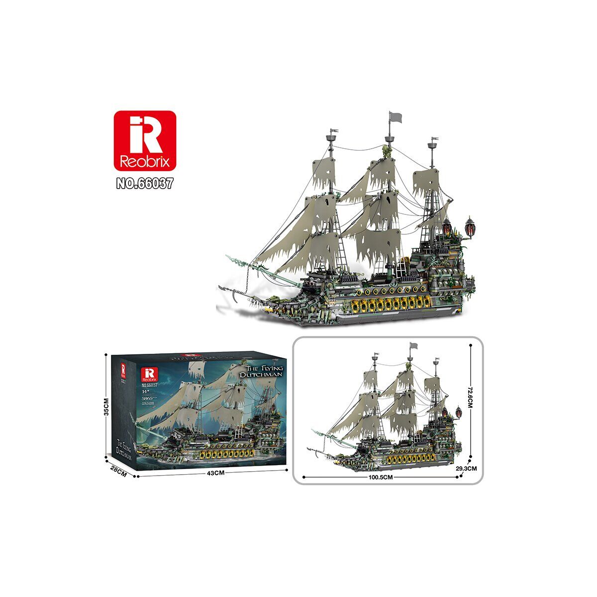 Der Fliegende Holländer Klemmbaustein Set 5503 Teile