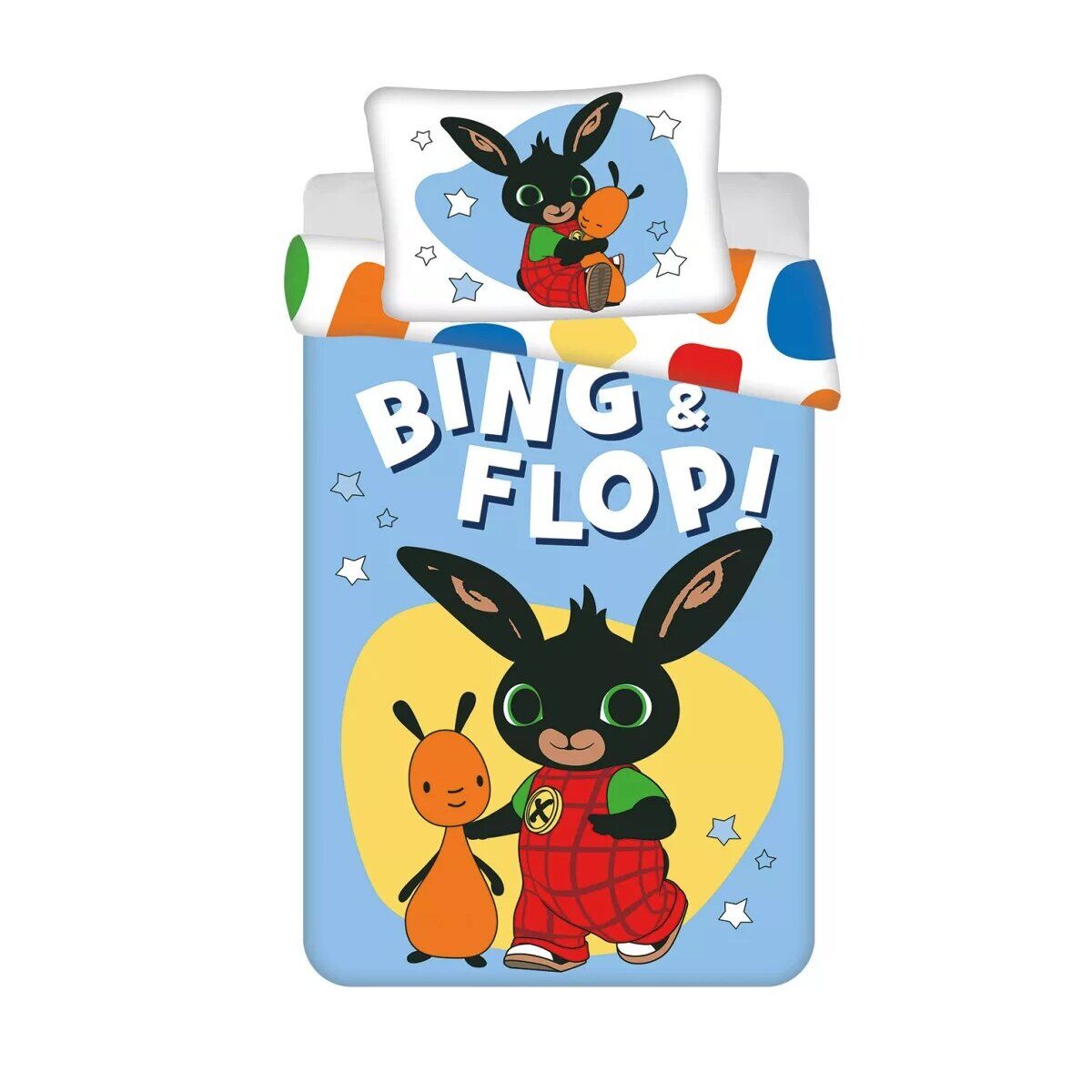 Bing Flop Kinderbettwäsche 100×135cm, 40×60 cm