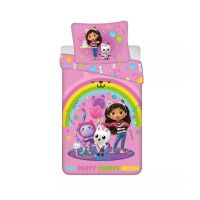 Gabbys Dollhouse Rainbow Party Bettwäschebezug 140×200cm,