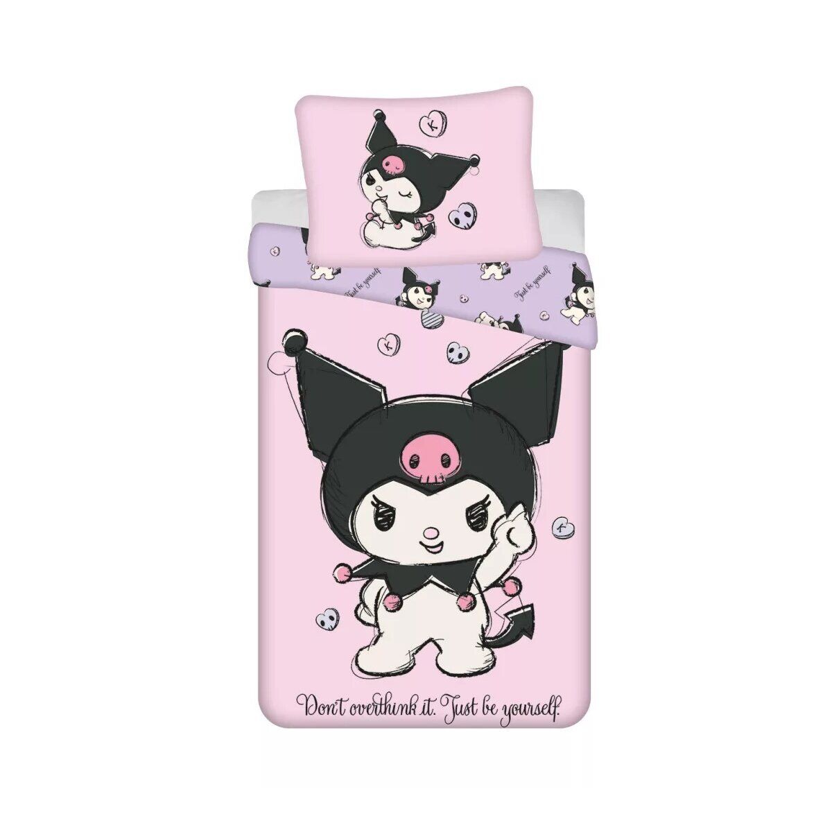 Hello Kitty Kuromi Be Yourself Bettwäsche 140×200cm, 70×90