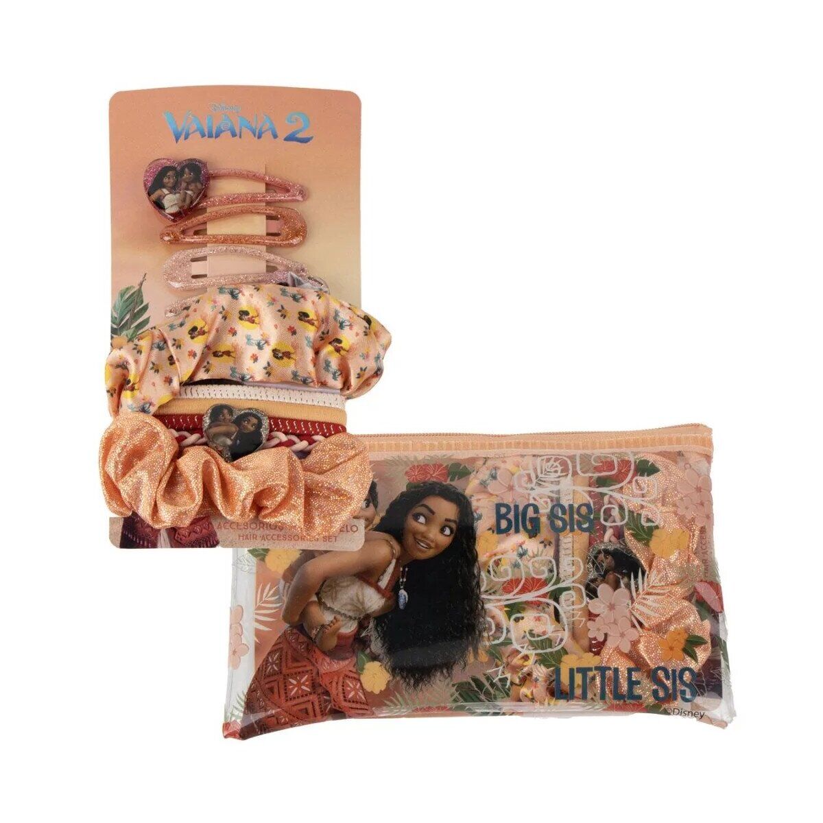 Disney Vaiana Big Sis Haarspange und Gummiset
