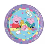 Peppa Wutz With Love Pappteller 8 Stk 23 cm FSC