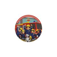 Feuerwehrmann Sam Teamwork Pappteller 8 Stück 23 cm